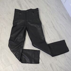 Men's Genuine Black Leather Pants
